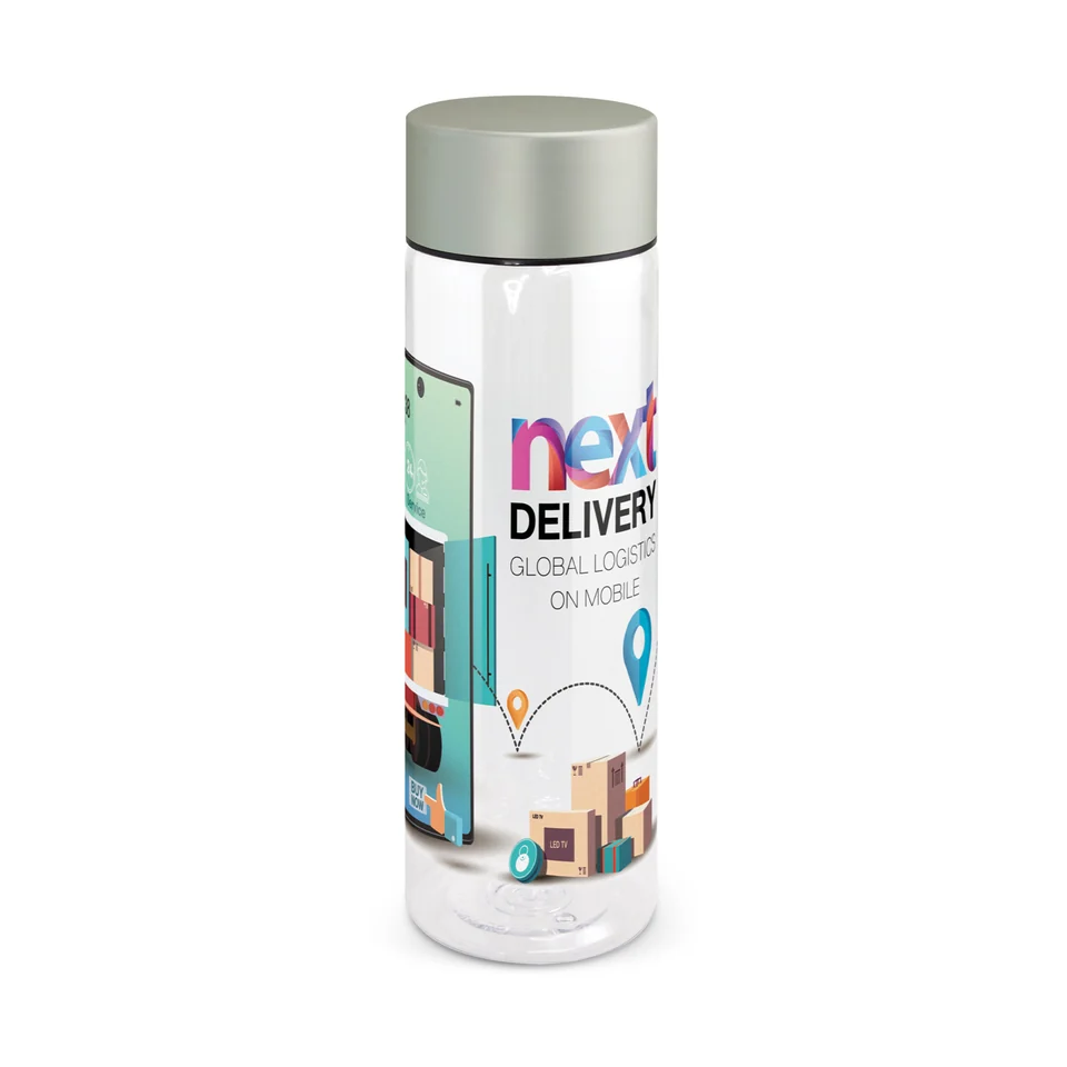 Aqua Bottle — 900 ml product example; sample decoration may be shown