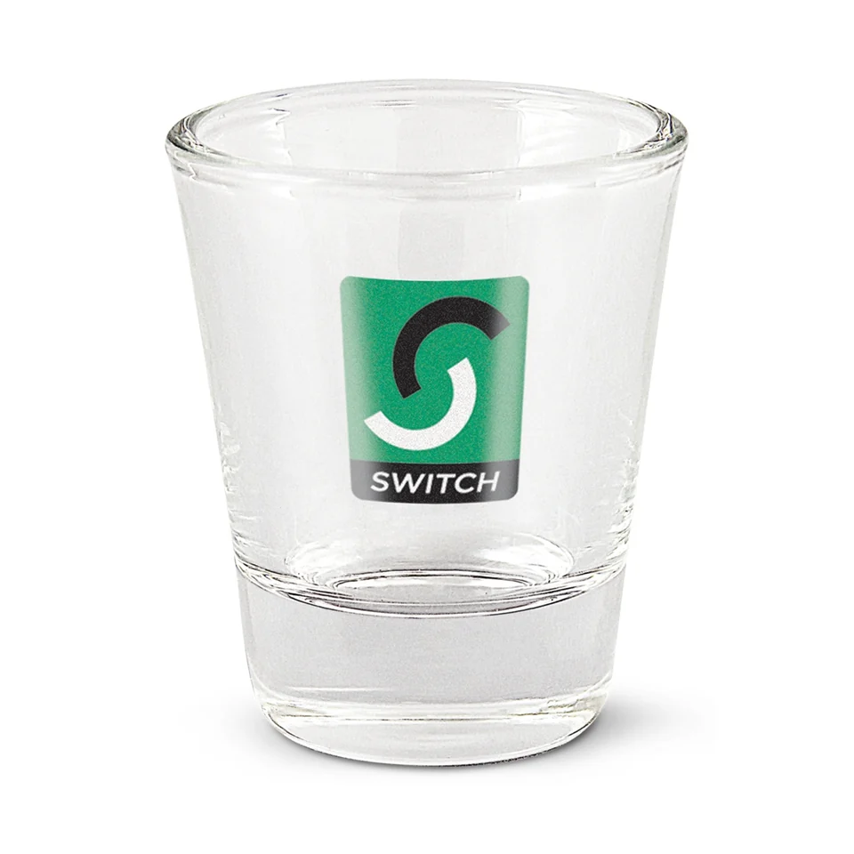 Boston Shot Glass product example; sample decoration may be shown