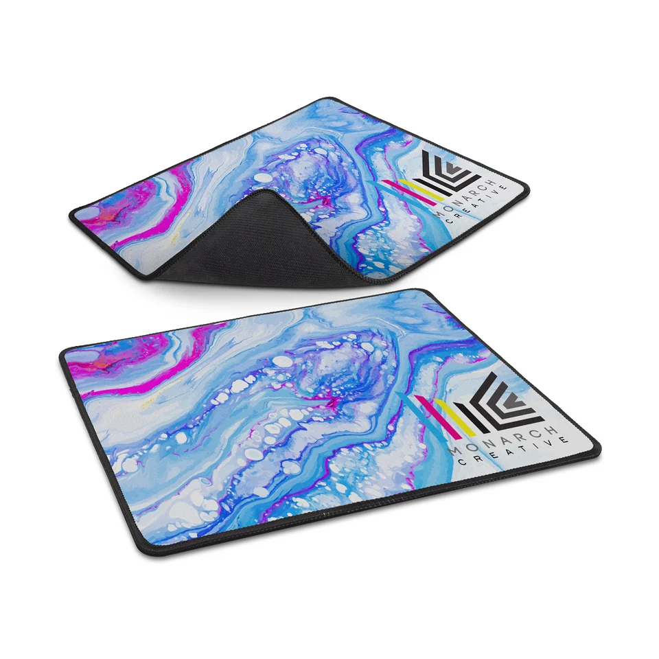 Deluxe Mouse Mat product example; sample decoration may be shown