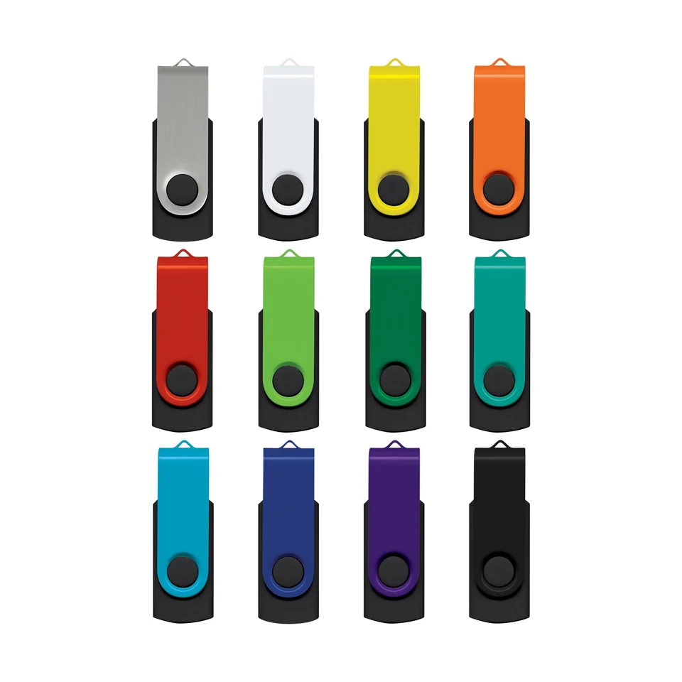 Helix Classic USB Flash Drive product example; sample decoration may be shown