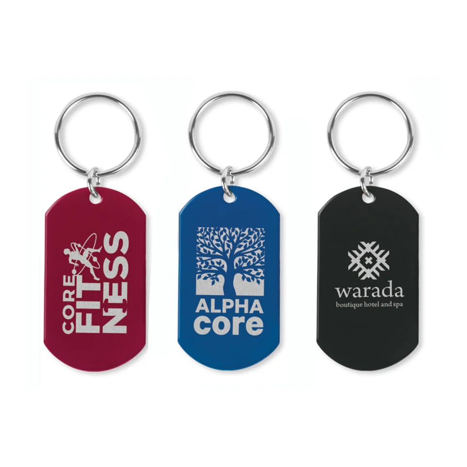 Lotus Key Ring product example; sample decoration may be shown