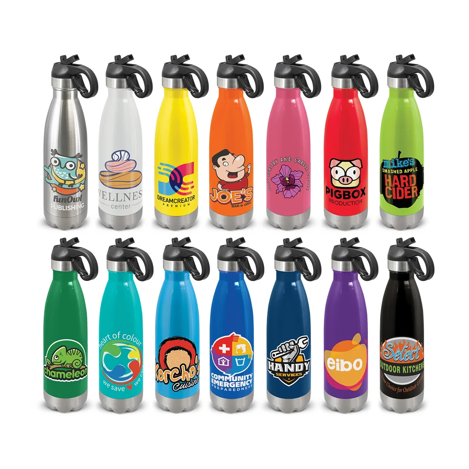 Mirage Steel Bottle — Flip Lid — 700 ml product example; sample decoration may be shown