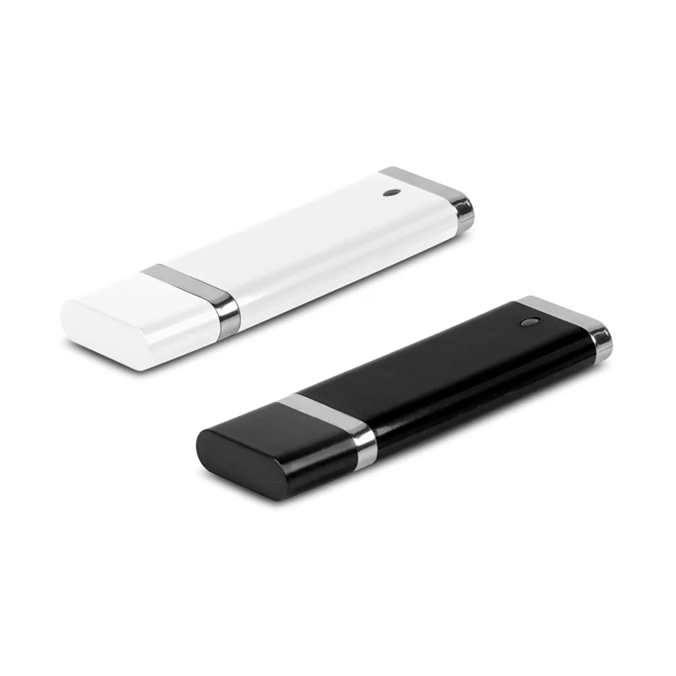 Quadra USB Flash Drive product example; sample decoration may be shown